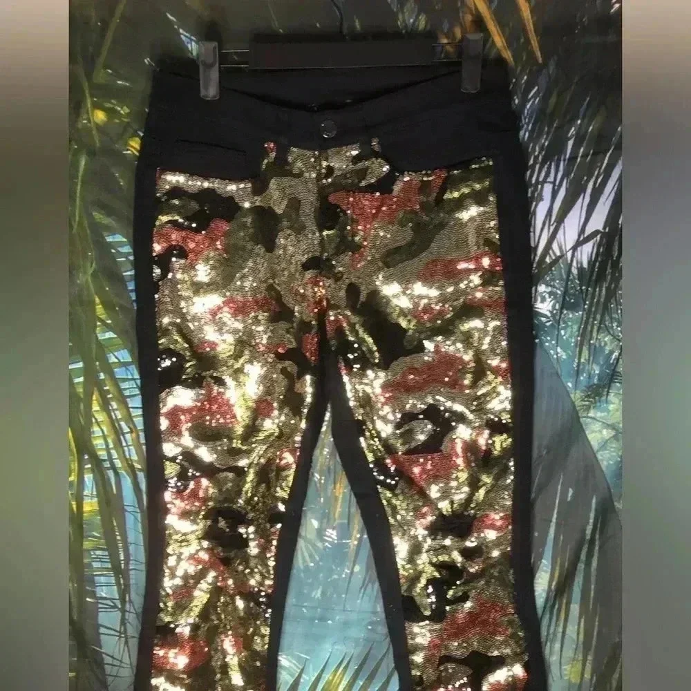 Sequin Camo Jeans - Picture 3 of 15